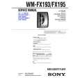 SONY WMFX193 Service Manual