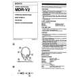 SONY MDR-V2 Owner's Manual