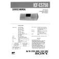 SONY ICFCS750 Service Manual