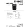 SONY SAWEX200 Service Manual