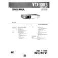 SONY VTX100ES Service Manual