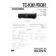 SONY TCRX361 Service Manual