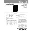 SONY SRS170 Service Manual