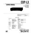 SONY CDP-L3 Service Manual