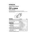 HITACHI CPL500A Owner's Manual