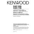 KENWOOD KAC846 Owner's Manual