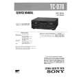 SONY TCD70 Service Manual