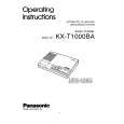 PANASONIC KX-T1000 Owner's Manual