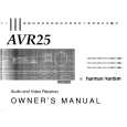 HARMAN KARDON AVR25 Owner's Manual