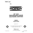 WHIRLPOOL FGP315VW4 Parts Catalog
