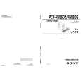SONY PCVR556DS Service Manual