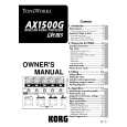 KORG AX1500G Owner's Manual