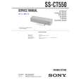 SONY SSCT550 Service Manual