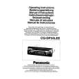 PANASONIC CQDP34LEE Owner's Manual