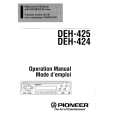 PIONEER DEH424 Owner's Manual