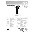 SONY PSF9 Service Manual