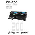 GEMINI CD-200 Owner's Manual