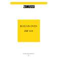 ZANUSSI ZBF610X Owner's Manual