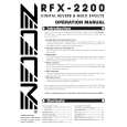 ZOOM RFX-2200 Owner's Manual
