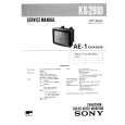 SONY KX2910 Service Manual