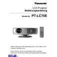 PANASONIC PTLC70E Owner's Manual