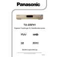 PANASONIC TUDSF41 Owner's Manual