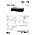SONY TAF117R Service Manual