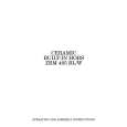 ZANUSSI ZBM405BL Owner's Manual