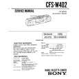 SONY CFSW402 Service Manual