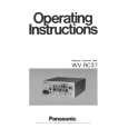 PANASONIC WVRC37 Owner's Manual