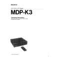 SONY MDPK3 Owner's Manual