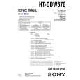 SONY HTDDW670 Service Manual