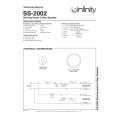 INFINITY SS-2002 Service Manual