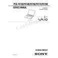 SONY PCGFX120 Service Manual