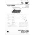 SONY PSLX49 Service Manual