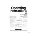 PANASONIC AG6124E Owner's Manual