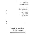 ARTHUR MARTIN ELECTROLUX AC3206N Owner's Manual
