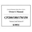 KAWAI CP170 Owner's Manual