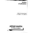 ARTHUR MARTIN ELECTROLUX TV3300W Owner's Manual