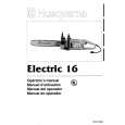 HUSQVARNA ELECTRIC16 Owner's Manual