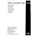 AEG FAV685W Owner's Manual