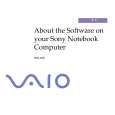 SONY PCG-X29 VAIO Software Manual