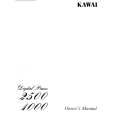 KAWAI 2500 Owner's Manual