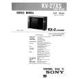 SONY KV27XS Service Manual