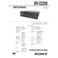 SONY XRC5200 Service Manual