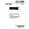 SONY XTC-F11RDS Service Manual