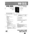 SONY WMDDIII Service Manual