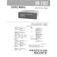 SONY XR7162 Service Manual