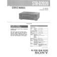 SONY STRD2020 Service Manual