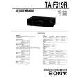 SONY TAF319R Service Manual